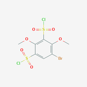 5-Bromo-2,4-dimethoxybenzene-1,3-disulfonyl dichloride