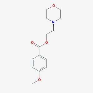 molecular formula C14H19NO4 B256822 4-Methoxy-benzoic acid 2-morpholin-4-yl-ethyl ester 