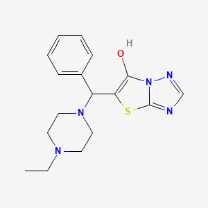 5-((4-Ethylpiperazin-1-yl)(phenyl)methyl)thiazolo[3,2-b][1,2,4]triazol-6-ol