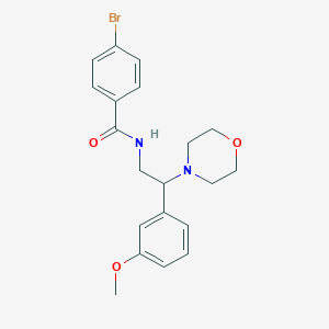 molecular formula C20H23BrN2O3 B2568235 4-溴-N-(2-(3-甲氧基苯基)-2-吗啉乙基)苯甲酰胺 CAS No. 941896-37-3