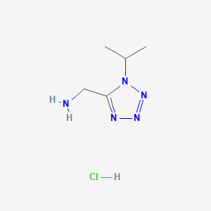 molecular formula C5H12ClN5 B2568249 [1-(丙-2-基)-1H-1,2,3,4-四唑-5-基]甲胺盐酸盐 CAS No. 2110550-62-2