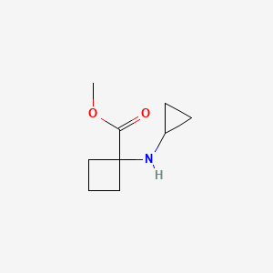 molecular formula C9H15NO2 B2568254 1-（环丙基氨基）环丁烷-1-甲酸甲酯 CAS No. 1248272-35-6