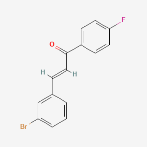 molecular formula C15H10BrFO B2568257 (E)-3-(3-溴苯基)-1-(4-氟苯基)丙-2-烯-1-酮 CAS No. 1638607-61-0