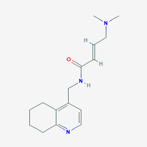 (E)-4-(Dimethylamino)-N-(5,6,7,8-tetrahydroquinolin-4-ylmethyl)but-2-enamide
