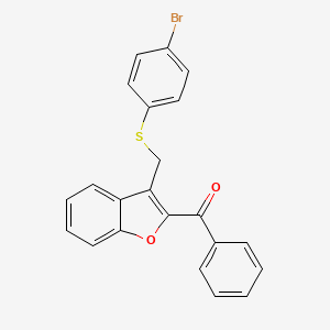 (3-{[(4-Bromophenyl)sulfanyl]methyl}-1-benzofuran-2-yl)(phenyl)methanone