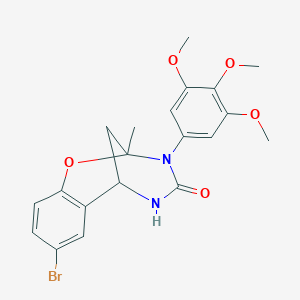 8-bromo-2-methyl-3-(3,4,5-trimethoxyphenyl)-5,6-dihydro-2H-2,6-methanobenzo[g][1,3,5]oxadiazocin-4(3H)-one