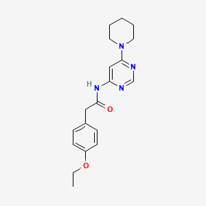 molecular formula C19H24N4O2 B2568272 2-(4-ethoxyphenyl)-N-(6-(piperidin-1-yl)pyrimidin-4-yl)acetamide CAS No. 1396673-35-0