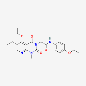 2-(5-ethoxy-6-ethyl-1-methyl-2,4-dioxo-1,2-dihydropyrido[2,3-d]pyrimidin-3(4H)-yl)-N-(4-ethoxyphenyl)acetamide