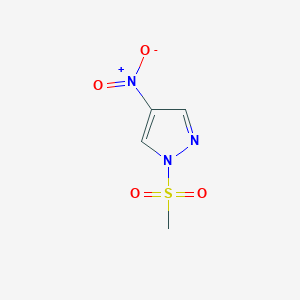 molecular formula C4H5N3O4S B2568279 1-(甲基磺酰基)-4-硝基-1H-吡唑 CAS No. 1005640-95-8