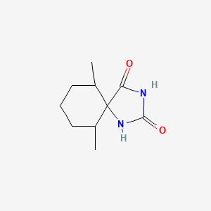 molecular formula C10H16N2O2 B2568287 6,10-二甲基-1,3-二氮杂螺[4.5]癸烷-2,4-二酮 CAS No. 180979-71-9