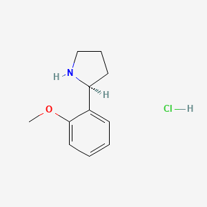 molecular formula C11H16ClNO B2568301 (s)-2-(2-Methoxyphenyl)pyrrolidine hydrochloride CAS No. 1381928-83-1