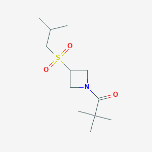 1-(3-(Isobutylsulfonyl)azetidin-1-yl)-2,2-dimethylpropan-1-one