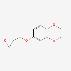 molecular formula C11H12O4 B2568326 6-(Oxiran-2-ylmethoxy)-2,3-dihydro-1,4-benzodioxine CAS No. 2411314-27-5