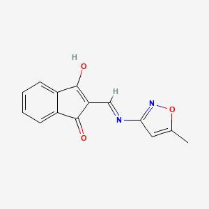 2-(((5-Methylisoxazol-3-YL)amino)methylene)indane-1,3-dione