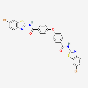 N-(6-Bromo-1,3-benzothiazol-2-YL)-4-{4-[(6-bromo-1,3-benzothiazol-2-YL)carbamoyl]phenoxy}benzamide