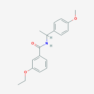 molecular formula C18H21NO3 B256834 3-ethoxy-N-[1-(4-methoxyphenyl)ethyl]benzamide 