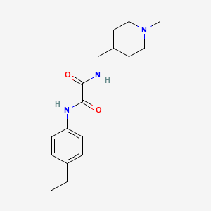 molecular formula C17H25N3O2 B2568342 N1-(4-ethylphenyl)-N2-((1-methylpiperidin-4-yl)methyl)oxalamide CAS No. 952974-68-4