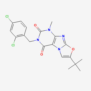 7-(tert-butyl)-3-(2,4-dichlorobenzyl)-1-methyloxazolo[2,3-f]purine-2,4(1H,3H)-dione