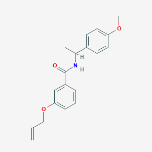 molecular formula C19H21NO3 B256835 3-(allyloxy)-N-[1-(4-methoxyphenyl)ethyl]benzamide 