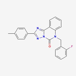 6-(2-fluorobenzyl)-2-(p-tolyl)-[1,2,4]triazolo[1,5-c]quinazolin-5(6H)-one