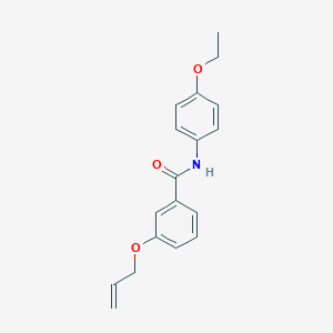 molecular formula C18H19NO3 B256836 3-(allyloxy)-N-(4-ethoxyphenyl)benzamide 