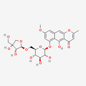 molecular formula C26H30O14 B2568362 CassiasideB CAS No. 119170-51-3
