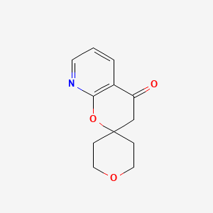 molecular formula C12H13NO3 B2568370 3',4'-Dihydrospiro[oxane-4,2'-pyrano[2,3-b]pyridine]-4'-one CAS No. 2225142-42-5