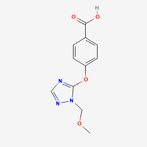 4-((1-(methoxymethyl)-1H-1,2,4-triazol-5-yl)oxy)benzoic acid
