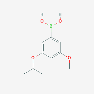 molecular formula C10H15BO4 B2568376 3-异丙氧基-5-甲氧基苯硼酸 CAS No. 1960406-10-3
