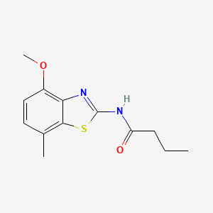 N-(4-methoxy-7-methylbenzo[d]thiazol-2-yl)butyramide
