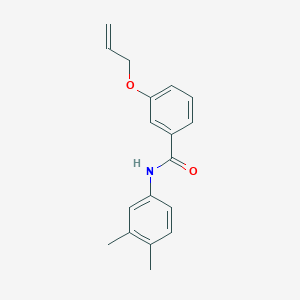 molecular formula C18H19NO2 B256838 3-(allyloxy)-N-(3,4-dimethylphenyl)benzamide 
