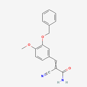 3-[3-(Benzyloxy)-4-methoxyphenyl]-2-cyanoprop-2-enamide