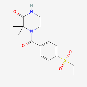 4-(4-(Ethylsulfonyl)benzoyl)-3,3-dimethylpiperazin-2-one
