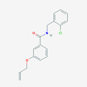 molecular formula C17H16ClNO2 B256840 3-(allyloxy)-N-(2-chlorobenzyl)benzamide 