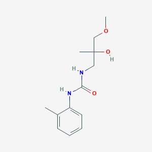 molecular formula C13H20N2O3 B2568417 1-(2-Hydroxy-3-methoxy-2-methylpropyl)-3-(o-tolyl)urea CAS No. 1334373-96-4
