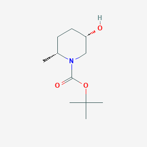 B2568429 tert-Butyl (2R,5S)-5-hydroxy-2-methylpiperidine-1-carboxylate CAS No. 1616373-52-4