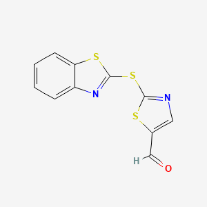 2-(1,3-Benzothiazol-2-ylsulfanyl)-1,3-thiazole-5-carbaldehyde