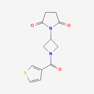 1-(1-(Thiophene-3-carbonyl)azetidin-3-yl)pyrrolidine-2,5-dione