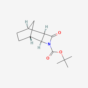 (+/-)-Tert-butyl-4-oxo-3-azatricyclo[4.2.1.02,5]nonane-3-carboxylate