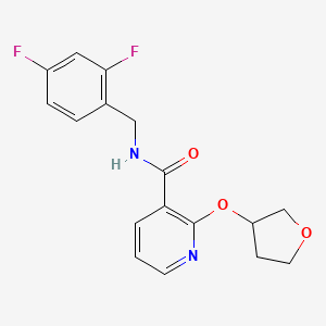 N-(2,4-difluorobenzyl)-2-((tetrahydrofuran-3-yl)oxy)nicotinamide
