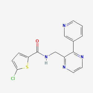 5-chloro-N-((3-(pyridin-3-yl)pyrazin-2-yl)methyl)thiophene-2-carboxamide