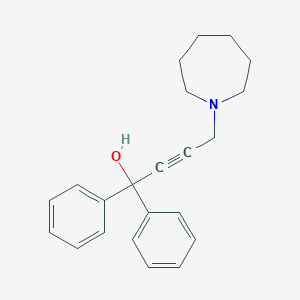 molecular formula C22H25NO B256847 4-(Azepan-1-yl)-1,1-diphenylbut-2-yn-1-ol 