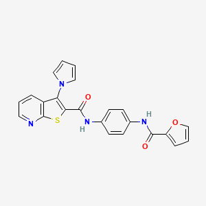 5-{[4-(2-Furoyl)piperazin-1-yl]sulfonyl}-3-(pyrrolidin-1-ylcarbonyl)-1,2-benzisoxazole