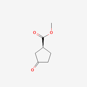 molecular formula C7H10O3 B2568549 methyl (1S)-3-oxocyclopentane-1-carboxylate CAS No. 132076-27-8; 132076-32-5; 32811-75-9