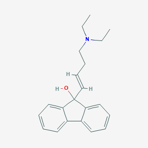 molecular formula C21H25NO B256855 9-[4-(diethylamino)-1-butenyl]-9H-fluoren-9-ol 