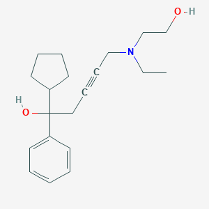 molecular formula C20H29NO2 B256857 1-Cyclopentyl-5-[ethyl(2-hydroxyethyl)amino]-1-phenylpent-3-yn-1-ol 