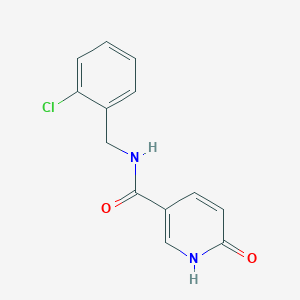 molecular formula C13H11ClN2O2 B2568590 N-[(2-chlorophenyl)methyl]-6-hydroxypyridine-3-carboxamide CAS No. 940822-93-5