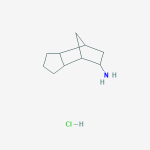 molecular formula C10H18ClN B2568594 Tricyclo[5.2.1.0^{2,6}]decan-8-amine hydrochloride CAS No. 59455-05-9