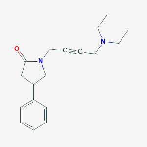 molecular formula C18H24N2O B256861 1-[4-(Diethylamino)-2-butynyl]-4-phenyl-2-pyrrolidinone 