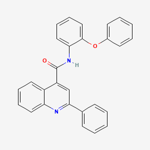 N-(2-phenoxyphenyl)-2-phenylquinoline-4-carboxamide